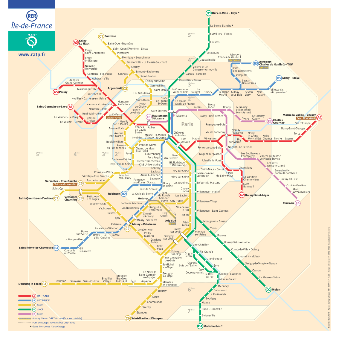 Paris Rer Map
